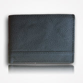 Soft Leather Wallet – Dual Transparent ID Slots and Multiple Compartments