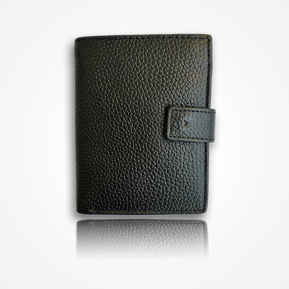 Premium Genuine Leather Wallet – Regular Size with 2 Cash Compartments, 3 Transparent Card Slots, Zipper Pocket & More