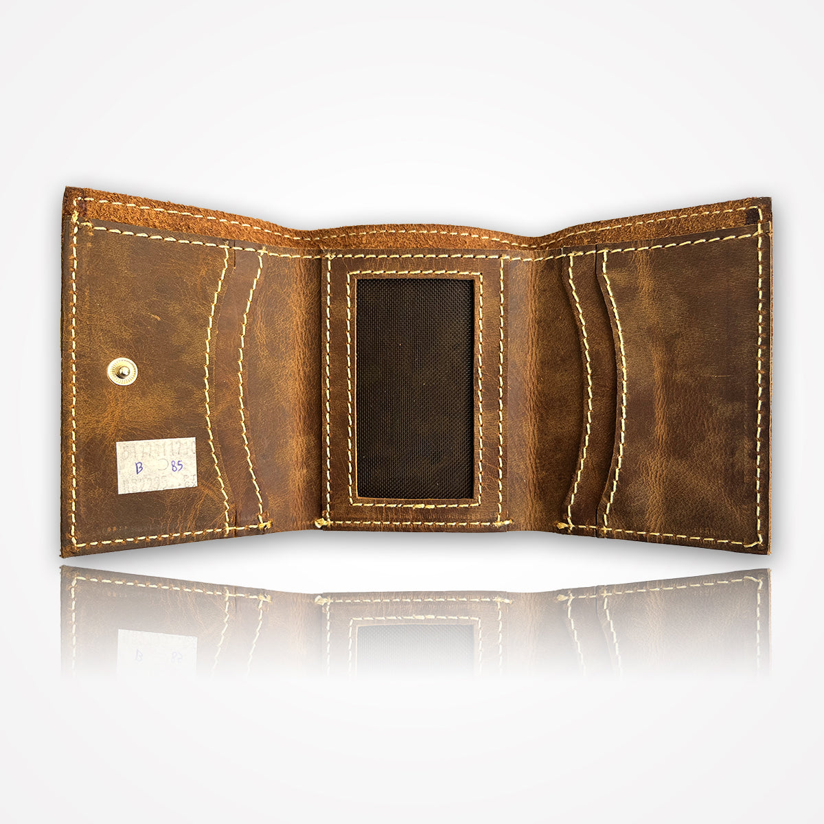 Crazy Horse Tri-Fold Wallet – Premium Leather with Ample Storage