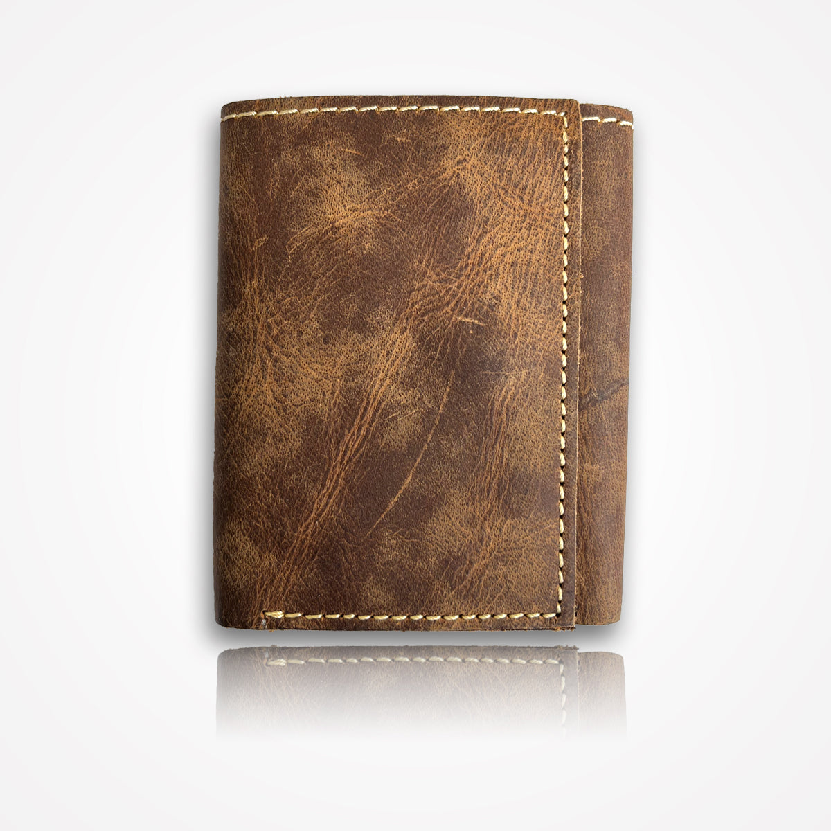 Crazy Horse Tri-Fold Wallet – Premium Leather with Ample Storage