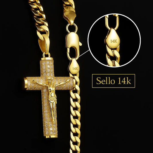 Cadena de Oro 14K: ¡Nunca Más Preocupaciones por el Desgaste! Resistente al Agua, Sudor y Mar